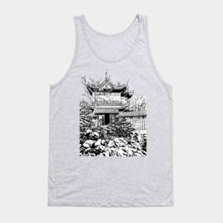 Chinese temple nankin ink Tank Top